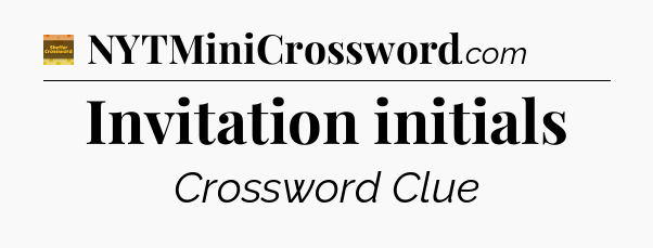 Invitation initials - Eugene Sheffer Crossword