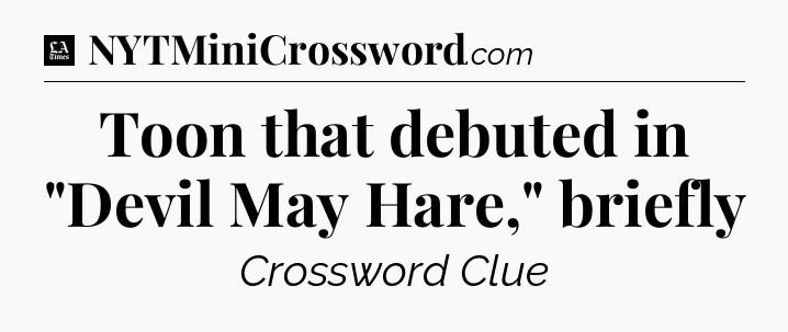 Toon that debuted in 