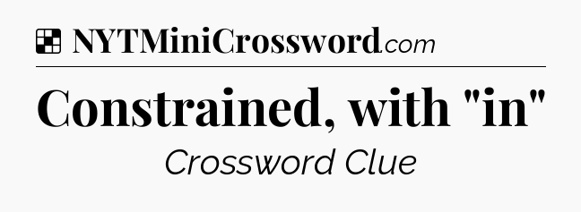 Solution: Constrained, with 