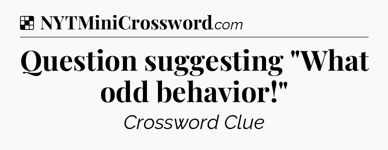 Solution: Question suggesting 