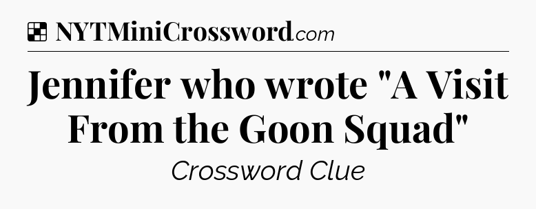 Solution: Jennifer who wrote 
