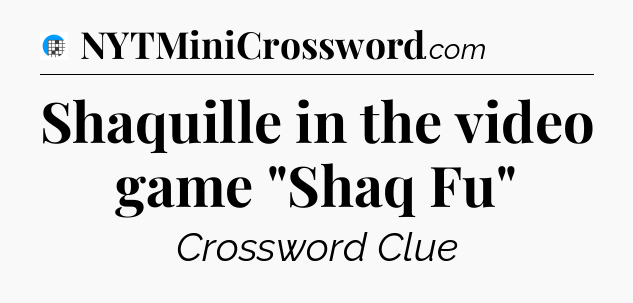 Shaquille in the video game 