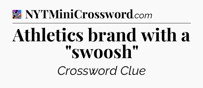 Athletics brand with a 