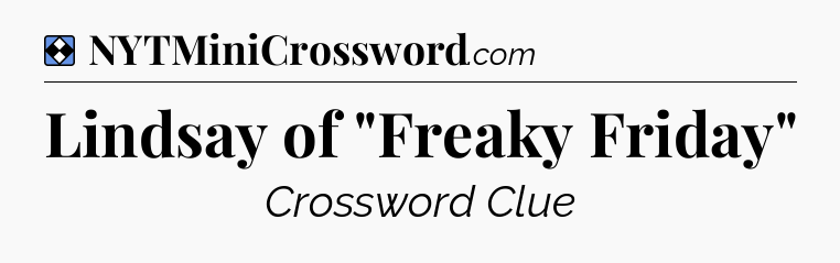 Solution: Lindsay of 