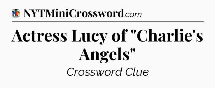 Actress Lucy of 