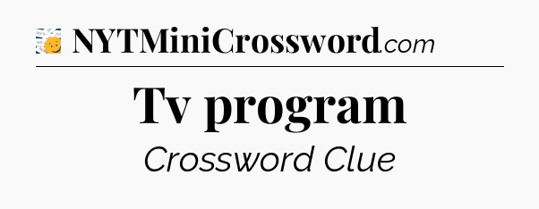 Tv program - 7 Little Words