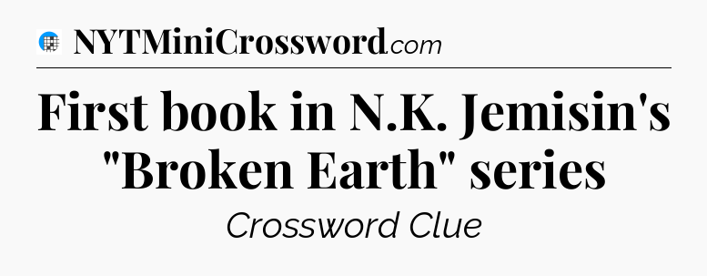 First book in N.K. Jemisin's 