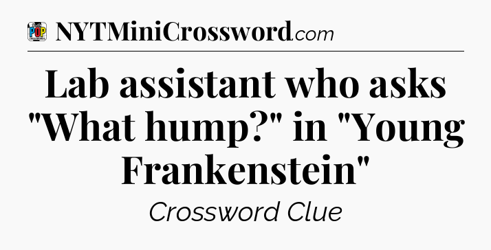 Lab assistant who asks 