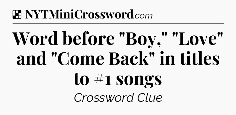 Solution: Word before 