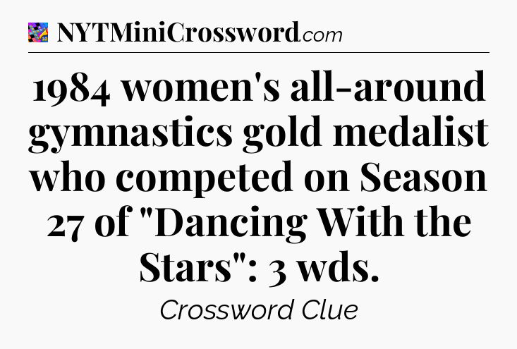 1984 women's all-around gymnastics gold medalist who competed on Season 27 of 