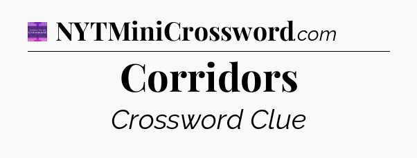 Corridors - Thomas Joseph Crossword
