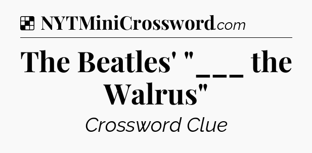 Solution: The Beatles' 