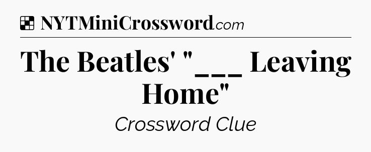 Solution: The Beatles' 