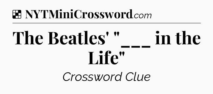 Solution: The Beatles' 