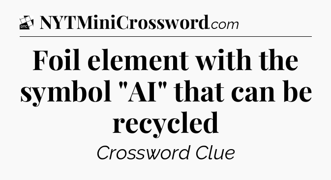 Foil element with the symbol 