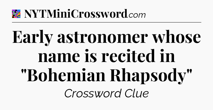 Early astronomer whose name is recited in 