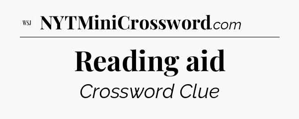 Reading aid - WSJ Crossword