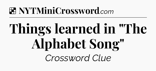 Solution: Things learned in 