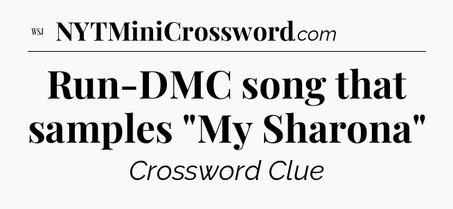 Run-DMC song that samples 