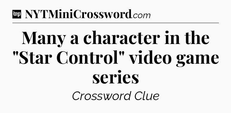 Many a character in the 