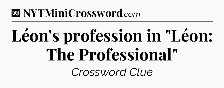 Léon's profession in 