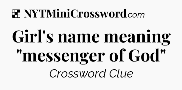 Solution: Girl's name meaning 