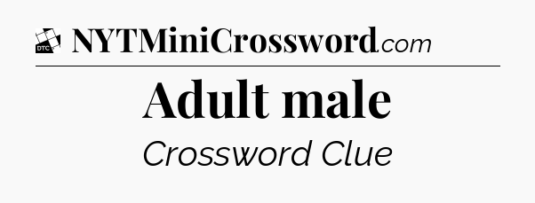 Adult male - Daily Themed Classic Crossword