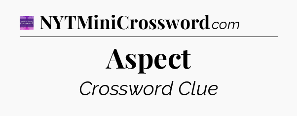 Aspect - Thomas Joseph Crossword