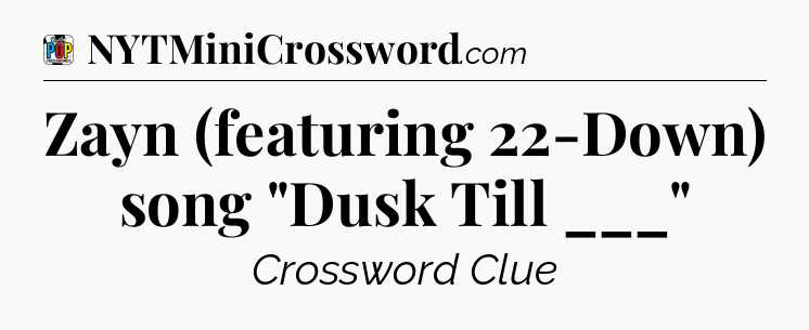 Zayn (featuring 22-Down) song 