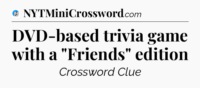 DVD-based trivia game with a 