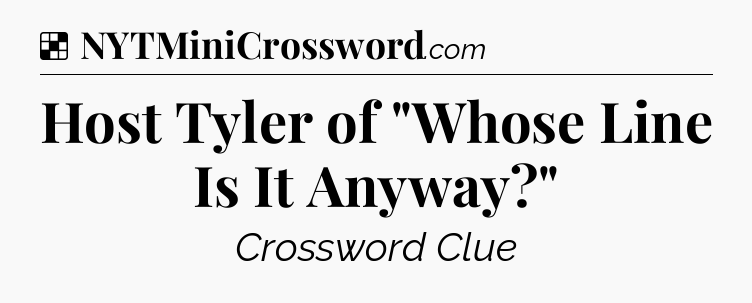 Solution: Host Tyler of 