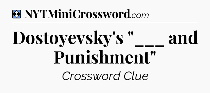 Solution: Dostoyevsky's 