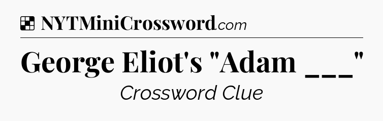 Solution: George Eliot's 