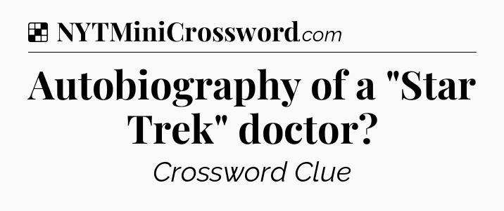 Solution: Autobiography of a 