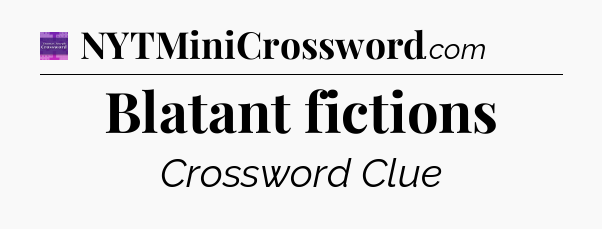 Blatant fictions - Thomas Joseph Crossword