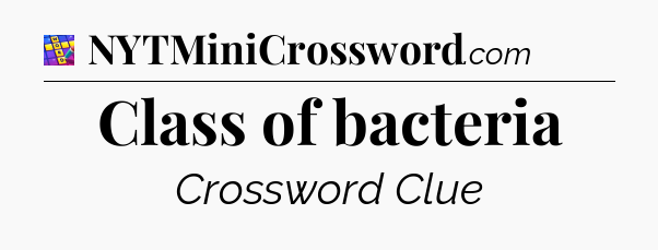 Class of bacteria Codycross