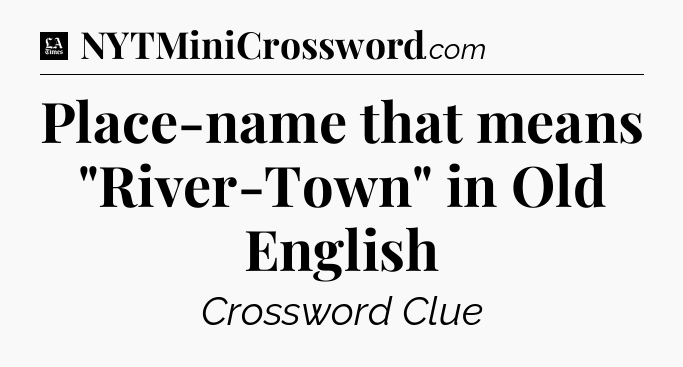 Place-name that means 