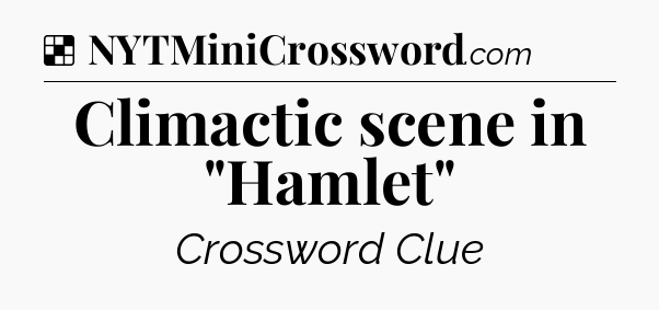 Solution: Climactic scene in 