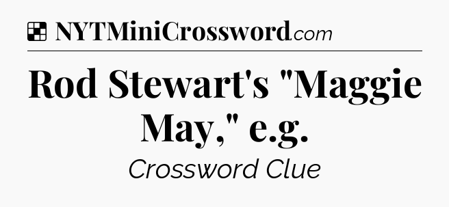 Solution: Rod Stewart's 