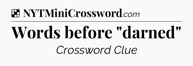 Solution: Words before 