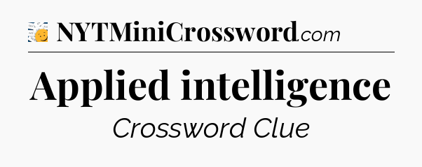 Applied intelligence - 7 Little Words