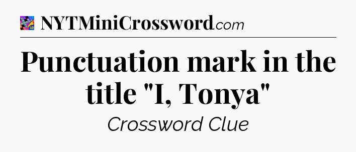 Punctuation mark in the title 