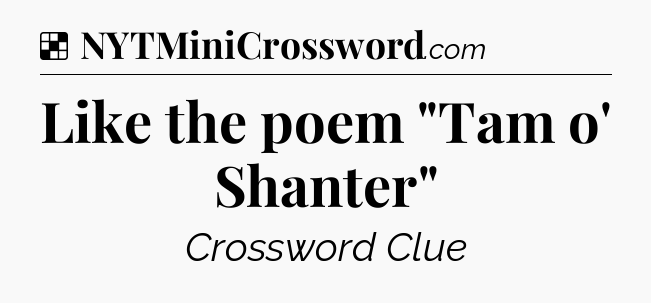 Solution: Like the poem 