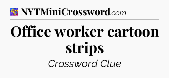 Office worker cartoon strips Codycross