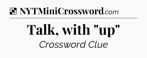 Solution: Talk, with 