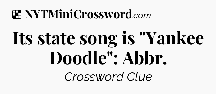 Solution: Its state song is 