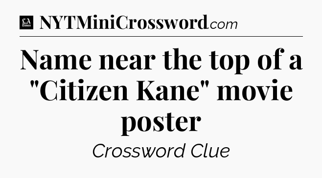 Name near the top of a 