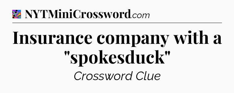 Insurance company with a 