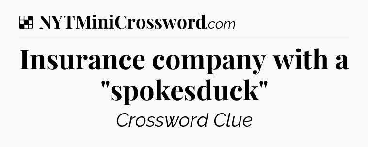 Solution: Insurance company with a 