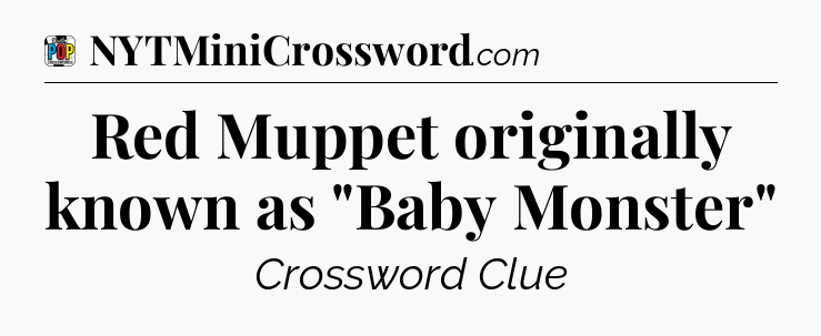 Red Muppet originally known as 